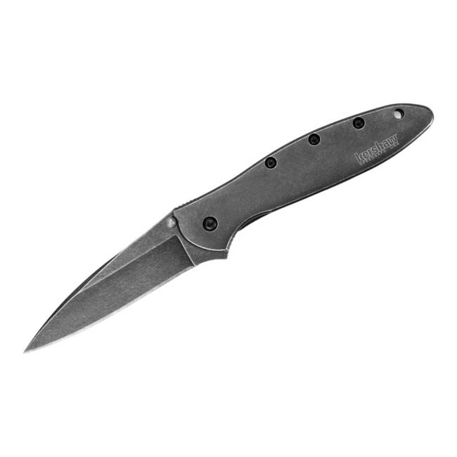 KNIFE WITH ASSISTED OPENER LEEK BLACKWASH - KERSHAW