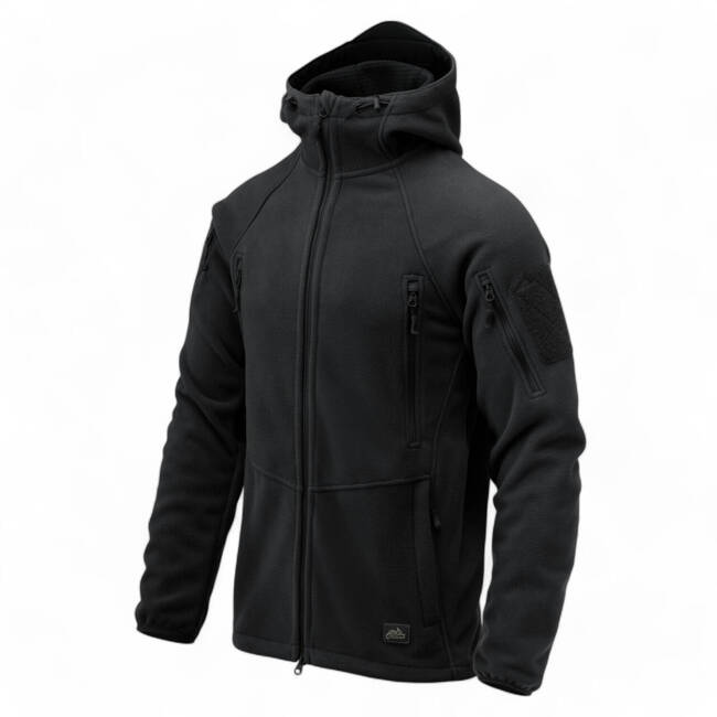 LIGHTWEIGHT FLEECE HYBRID JACKET - PATRIOT MK2 - HELIKON-TEX - BLACK