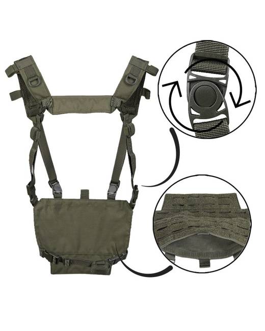 LIGHTWEIGHT TACTICAL CHEST RIG - Mil-Tec® - OD