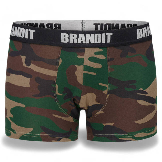 LOGO BOXERS - WOODLAND/BLACK - BRANDID (2/PACK)