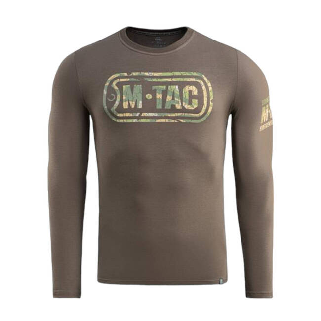 LONG SLEEVE T-SHIRT WITH LOGO - DARK OLIVE - M-TAC