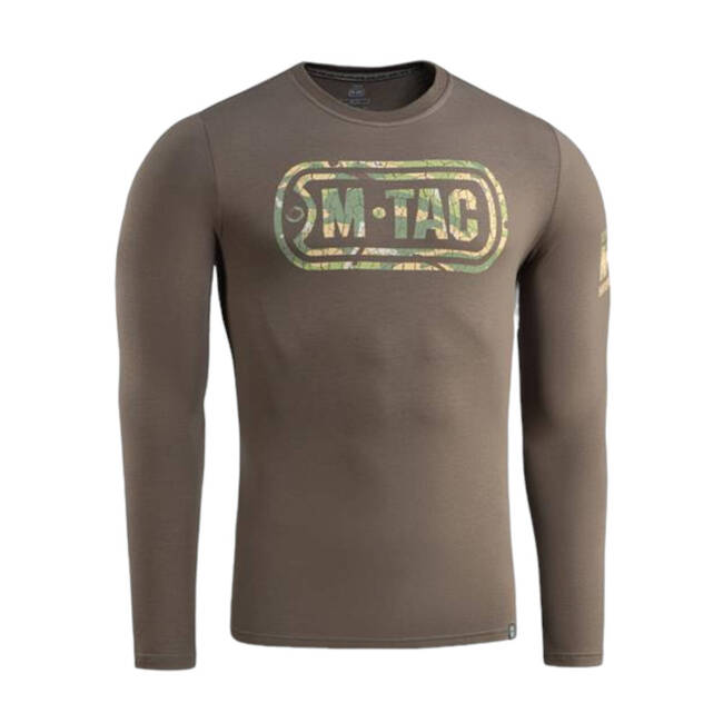 LONG SLEEVE T-SHIRT WITH LOGO - DARK OLIVE - M-TAC