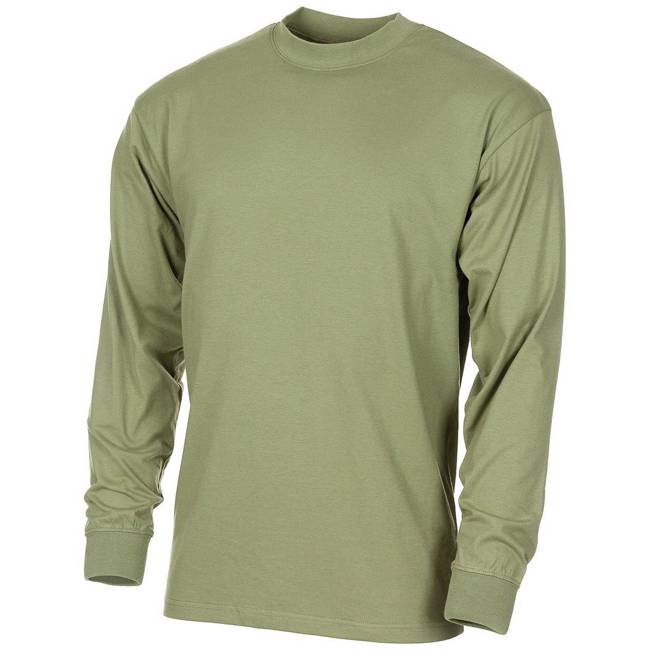 LONG SLEEVED SHIRT - OD GREEN - CZECH MILITARY SURPLUS - NEW