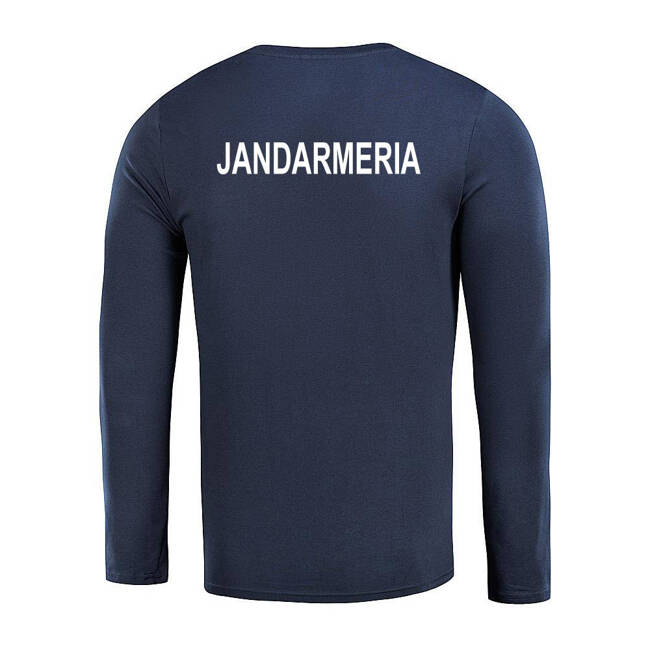 LONG-SLEEVED T-SHIRT - JANDARMERIA - DARK NAVY BLUE  - WITHOUT EPAULETS