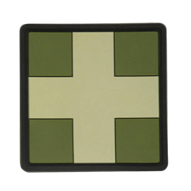 MEDIC CROSS SQUARE PVC PATCH - OLIVE - M-TAC