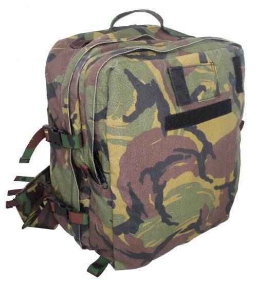 MEDICAL BACKPACK FOR PARAMEDICS - DPM CAMOUFLAGE - DUTCH ARMY MILITARY SURPLUS - USED