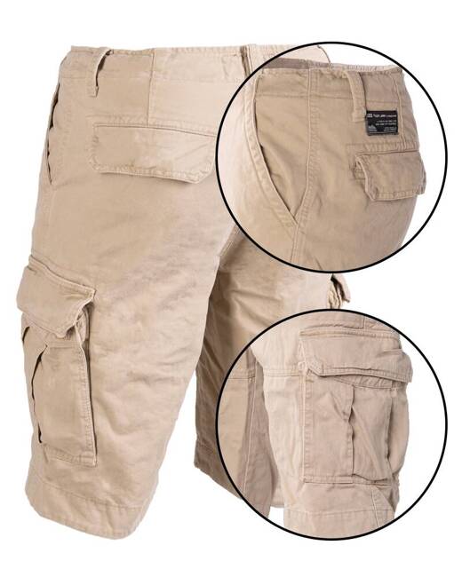 MEN'S KHAKI VINTAGE SHORTS - MIL-TEC