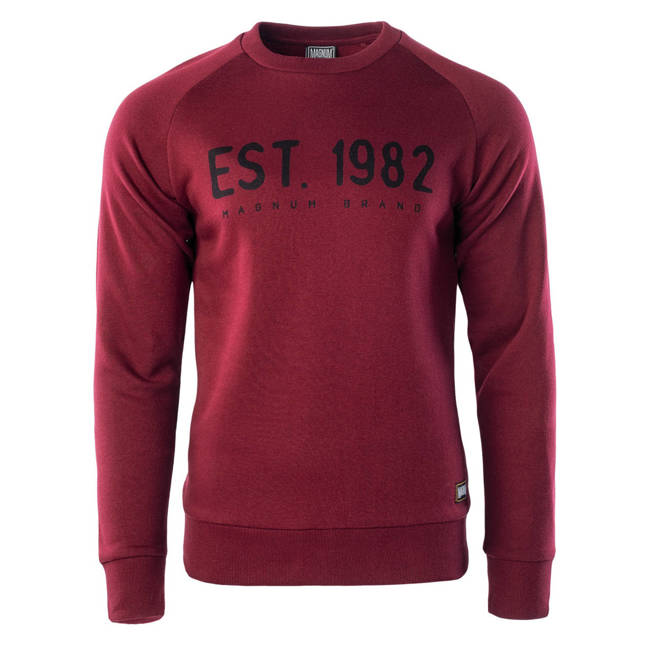 MEN'S SWEATSHIRT - MAGNUM - POMEGRANATE/BLACK