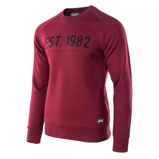 MEN'S SWEATSHIRT - MAGNUM - POMEGRANATE/BLACK