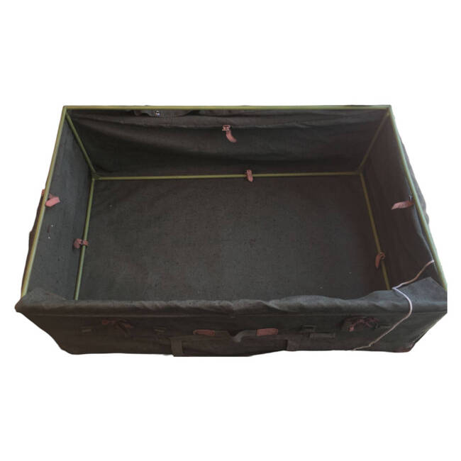 MINI CONTAINER - TEXTILE WITH METAL FRAME - ROMANIAN ARMY MILITARY SURPLUS  - RANDOM COLORS - 80x120 cm lxL - IN GOOD CONDITION