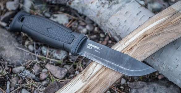 MORAKNIV® GARBERG BLACK C (LEATHER SHEATH) - CARBON STEEL