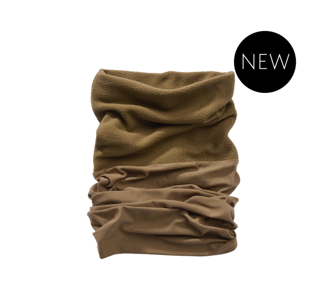 MULTIFUNCTIONAL HEADBAND - FLEECE - CAMEL - BRANDIT