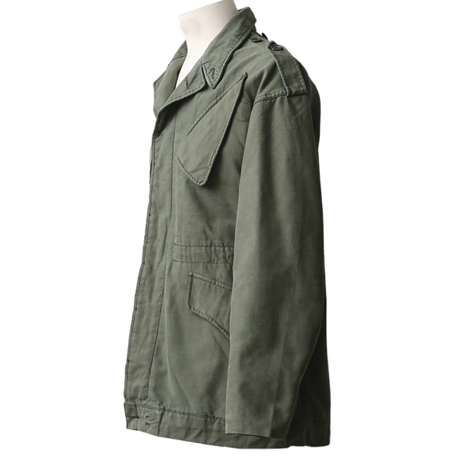 NATO FIELD JACKET WITHOUT LINING - MILITARY SURPLUS DUTCH ARMY - 80'S-90'S - OD GREEN - LIKE NEW