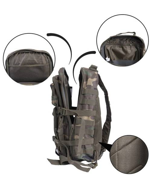 ONE STRAP RUCKSACK - "ASSAULT" - LARGE - 29 L - Mil-Tec® - WOODLAND