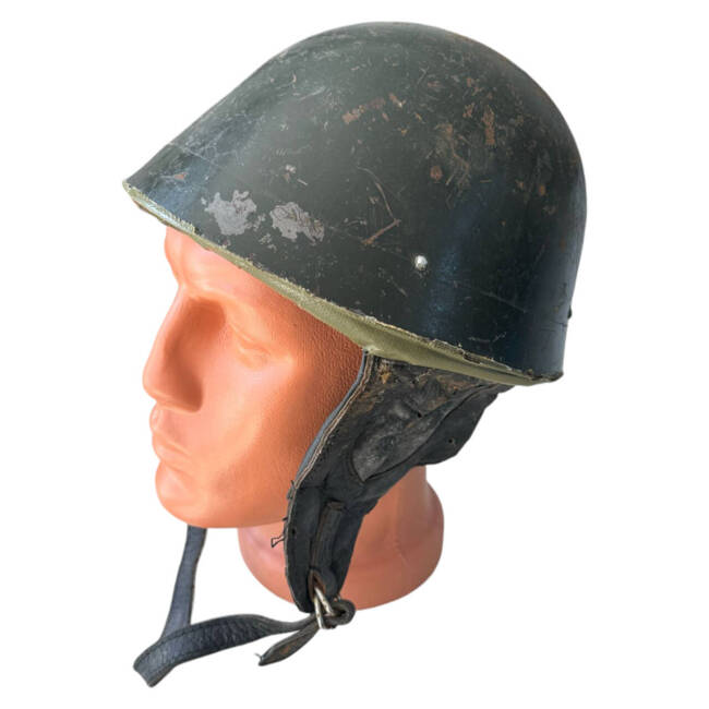 PARATROOPER HELMET - M73 - MILITARY SURPLUS ROMANIAN ARMY - USED