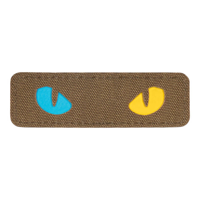 PATCH CAT EYES LASER CUT - COYOTE/YELLOW/BLUE - M-TAC