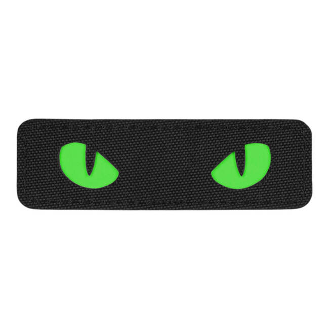 PATCH CAT EYES LASER CUT GID - BLACK/GREEN - M-TAC