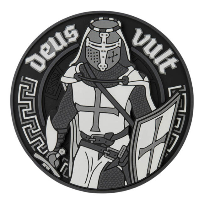 PATCH DEUS VULT 3D PVC - BLACK - M-TAC