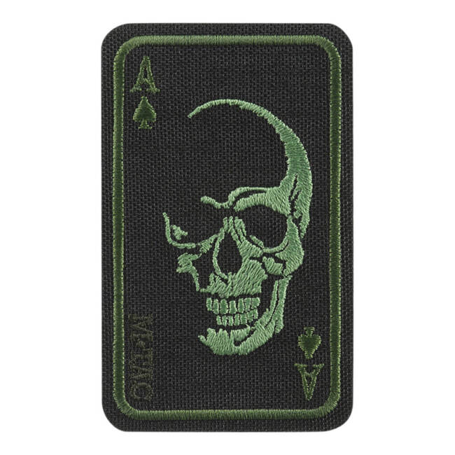 PATCH FACE OF WAR (EMBROIDERY) - BLACK/OLIVE - M-TAC