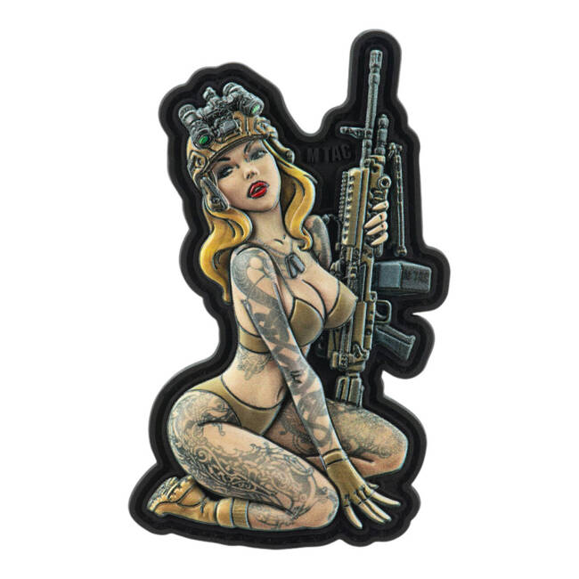 PATCH TACTICAL GIRL ?5 PVC - COLOR - M-TAC