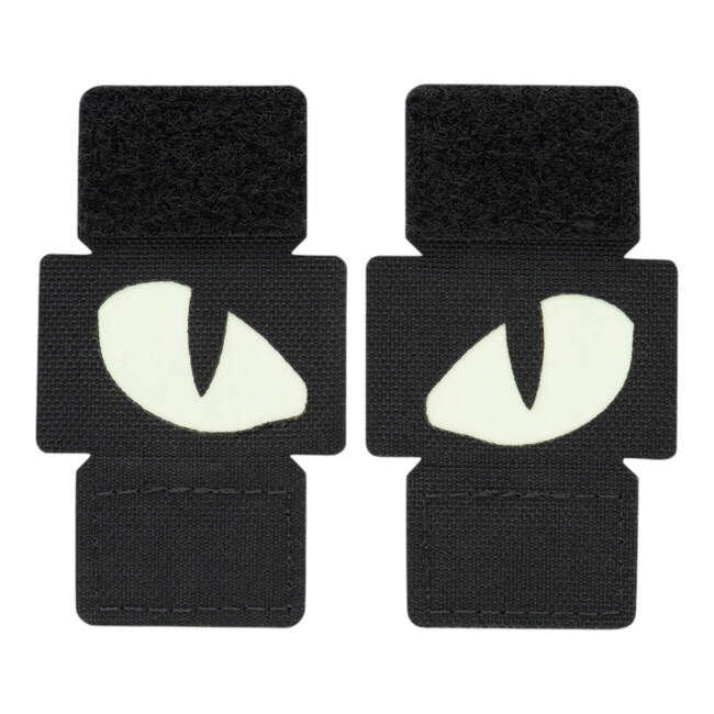 PATCH TIGER EYES LASER CUT (PAIR) - BLACK - M-TAC