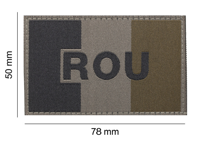 PATCH WITH ROMANIAN FLAG - RAL7013 - CLAWGEAR