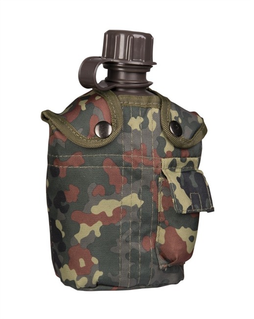 PLASTIC CANTEEN WITH COVER - US STYLE - 1 L - FLECTAR