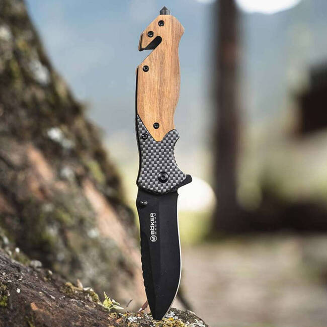 POCKET KNIFE  "BLOMKVIST OLIVE" - MAGNUM BY BOKER