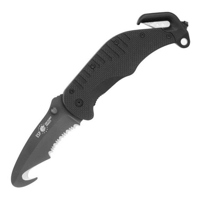 POCKET KNIFE - HOOK BLADE - BLACK - 217 MM - ESP