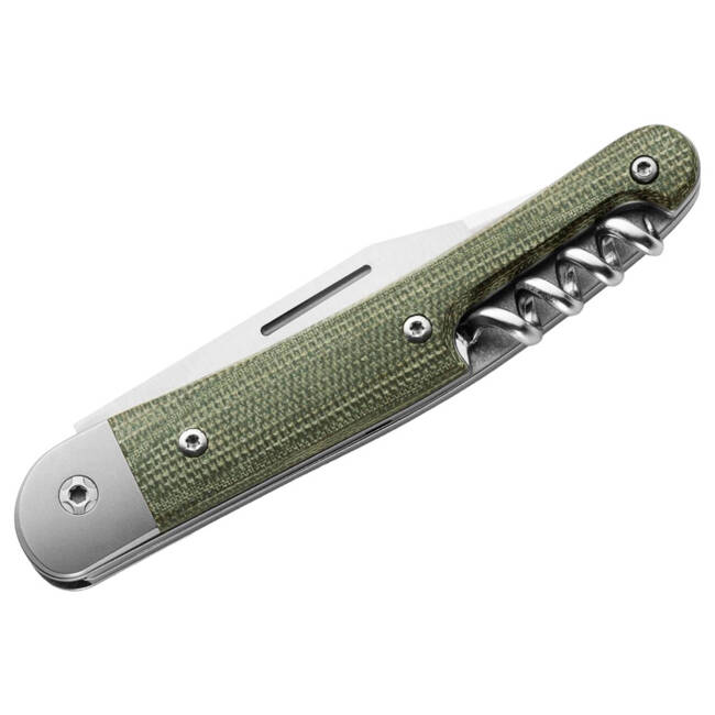 POCKET KNIFE "JACK THREE MICARTA GREEN" - LIONSTELL