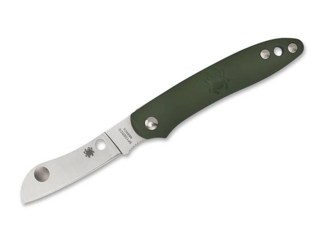 POCKET KNIFE ROADIE OLIVE GREEN - SPYDERCO