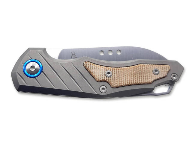 POCKET KNIFE ROOT TITANIUM NATURAL MICARTA - MKM