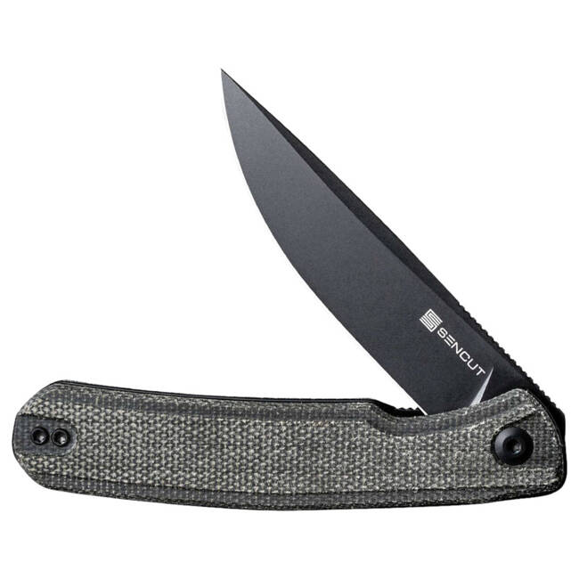 POCKET KNIFE - "SENCUT Scitus Micarta Dark Green Black" - Böker 