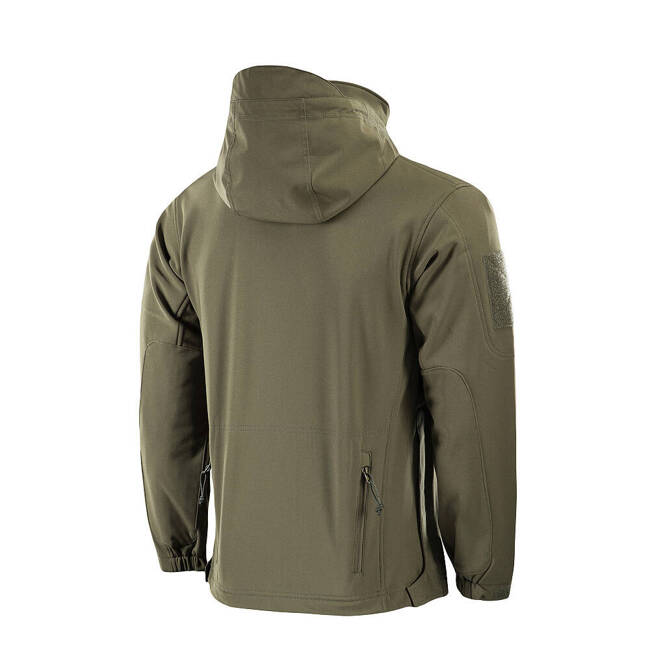 POLICE SOFTSHELL JACKET, OLIVE - M-TAC