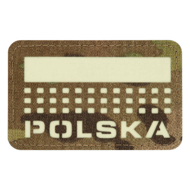 POLSKA PATCH (with flag) - 50 x 80 mm - LASER CUT - MULTICAM/GID - M-TAC