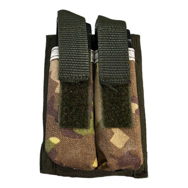 POUCH FOR PISTOL MAGAZINES, COMBAT CAMOUFLAGE - MILITARY SURPLUS FROM ROMANIAN ARMY - LIKE NEW