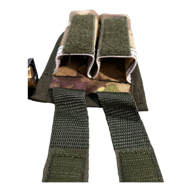 POUCH FOR PISTOL MAGAZINES, COMBAT CAMOUFLAGE - MILITARY SURPLUS FROM ROMANIAN ARMY - LIKE NEW