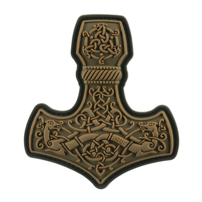 PVC PATCH 3D MJÖLNIR - LARGE - COYOTE - M-TAC  