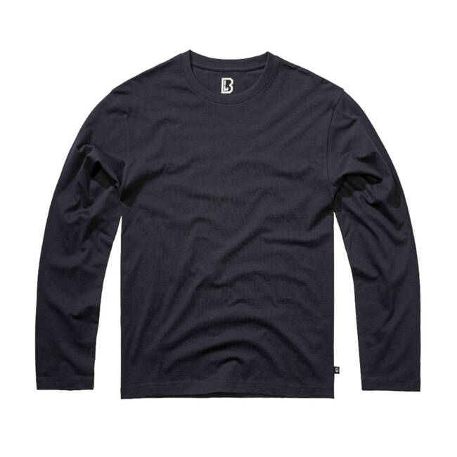 Premium long-sleeved shirt - navy blue - Brandit