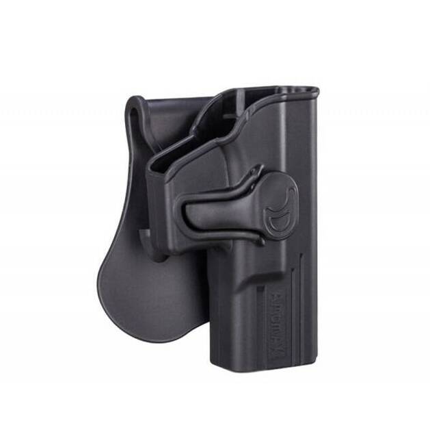 RIGID HOLSTER FOR PISTOL G 19/23/32 - BLACK - LEFT - AMOMAX