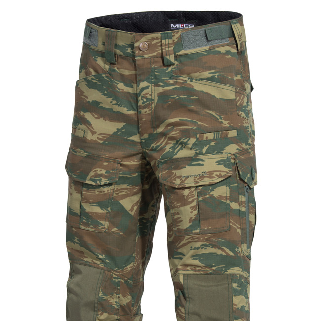 RIP-STOP PANTS - "WOLF" - PENTAGON® - GR CAMO - LENGTH 34″