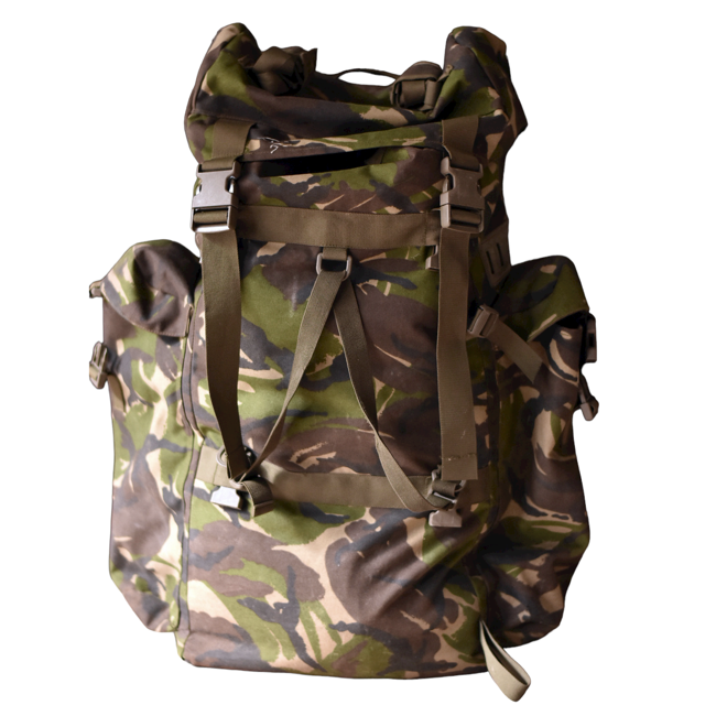 RUCKSACK - "COMBAT" - 90 L - DPM CAMO - ROMANIAN ARMY MILITARY SURPLUS - USED