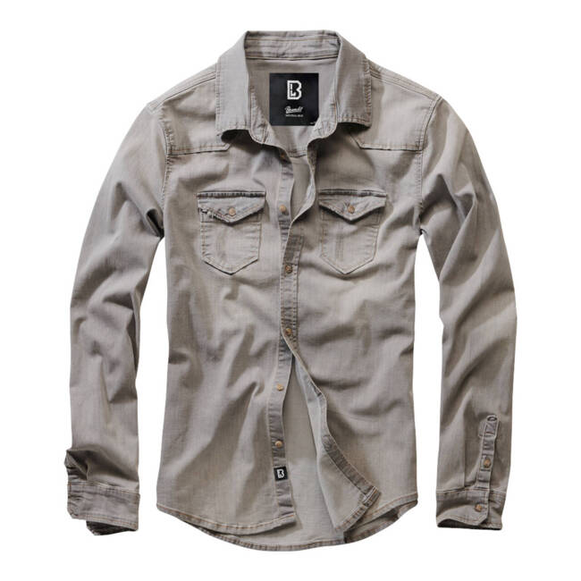 Riley Denim shirt Grey