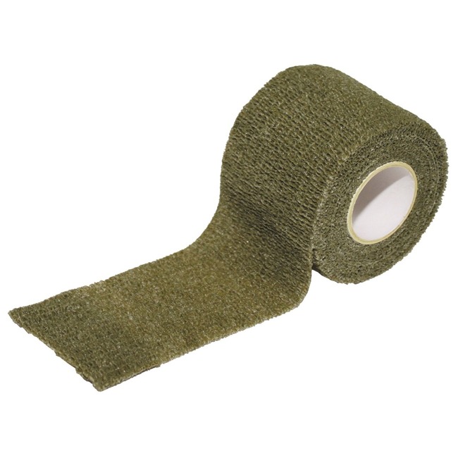 SELF-ADHESIVE CAMOUFLAGE TAPE - MFH® - 50 MM/4.5 M - OD GREEN