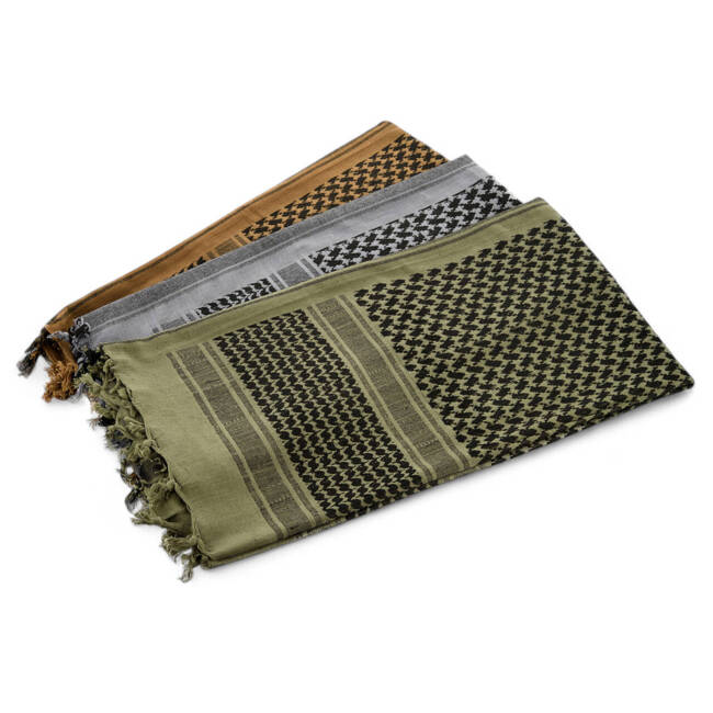 SHEMAGH SCARF - DENSE - KHAKI/BLACK - M-TAC