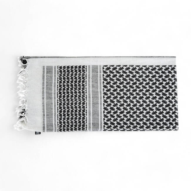 SHEMAGH SCARF - DENSE - WHITE/BLACK - M-TAC