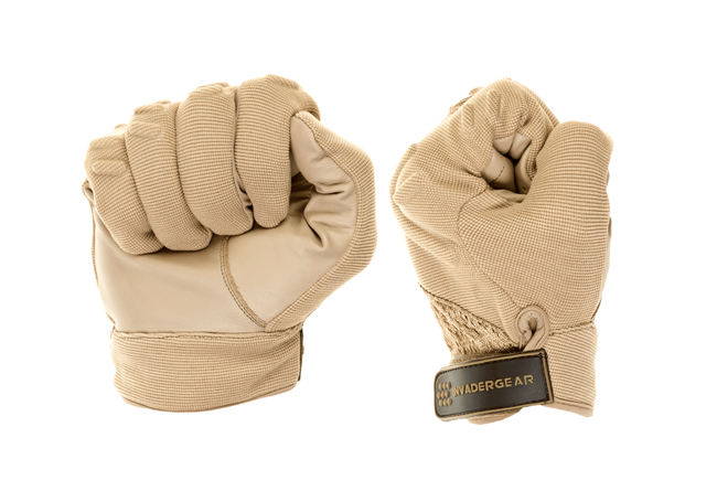 SHOOTING GLOVES - TAN - INVADER GEAR