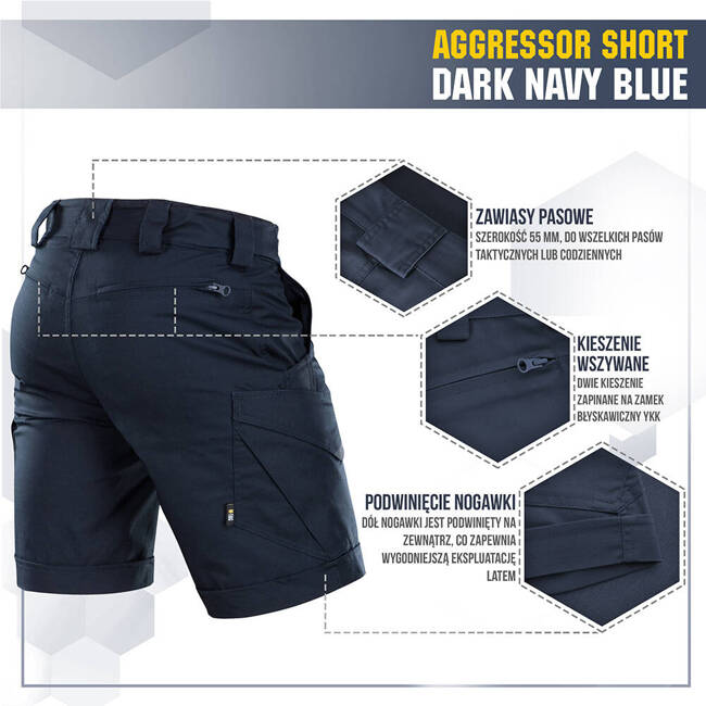 SHORT PANTS AGGRESSOR SHORT - DARK NAVY BLUE - M-TAC