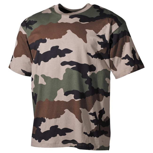 SHORT SLEEVE T-SHIRT - AMERICAN ARMY STYLE - MFH® - CCE CAMOUFLAGE
