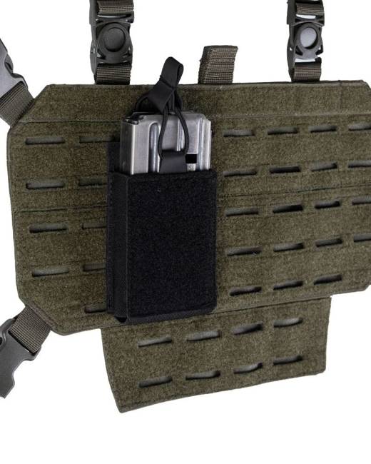 SINGLE MAGAZINE POUCH WITH HOOK N LOOP BACKSIDE - Mil-Tec® - BLACK